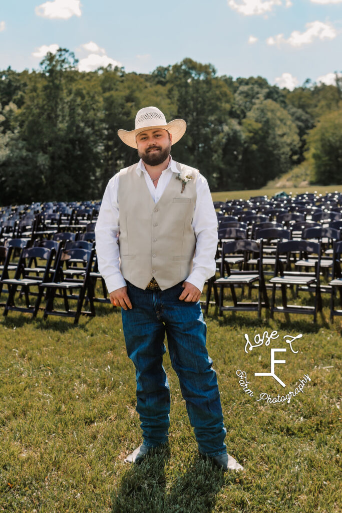 groom standing