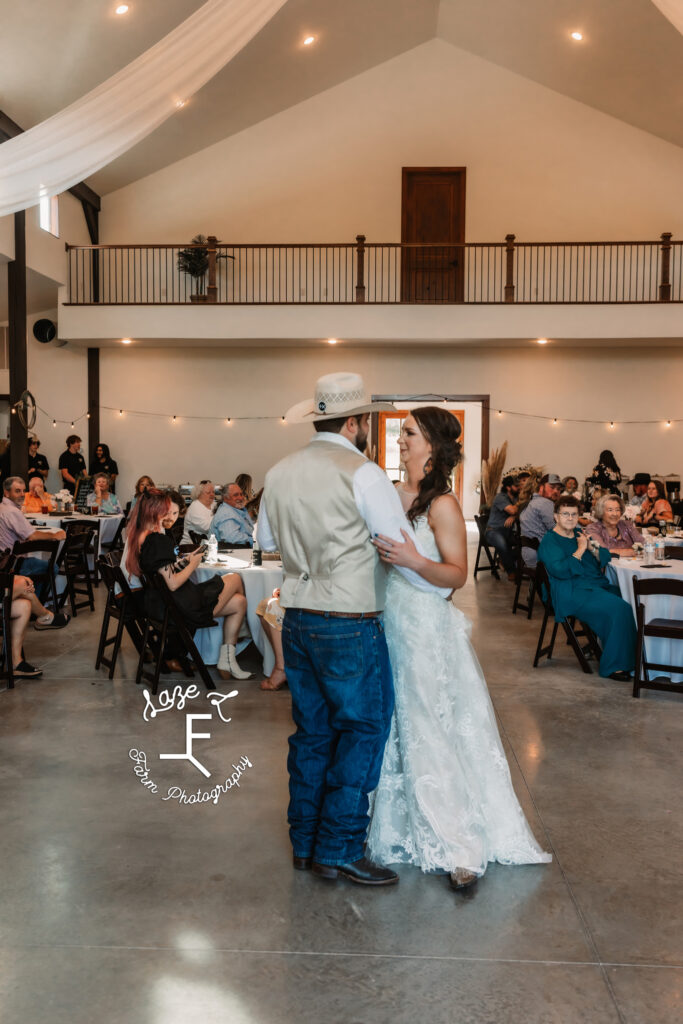 bride and groom first dance