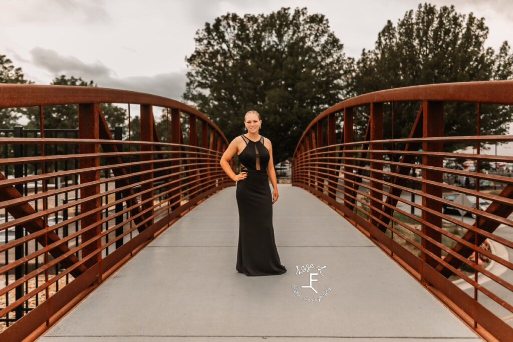 girl in prom dress