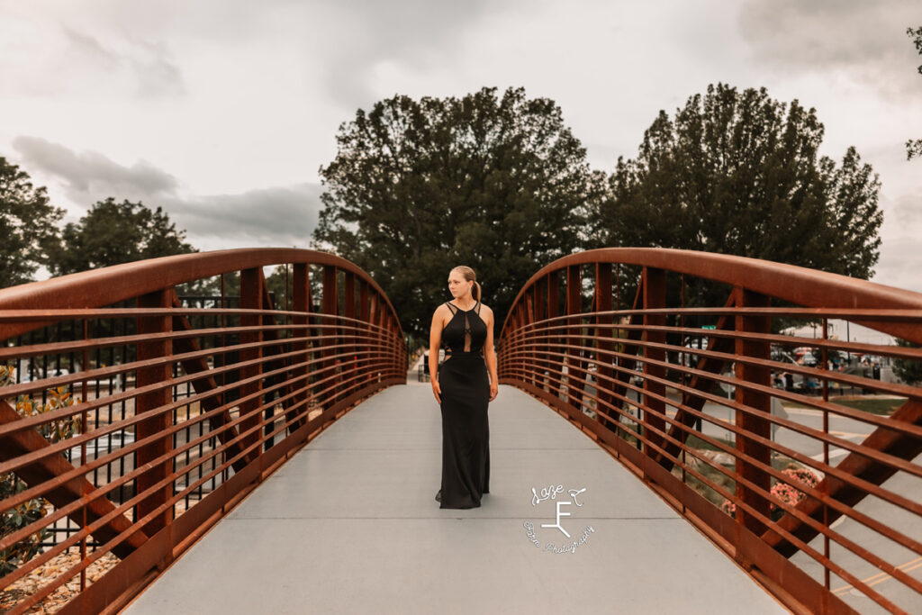 girl in prom dress