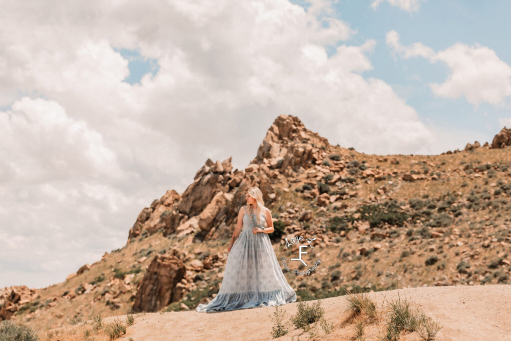 Reid with rock formation