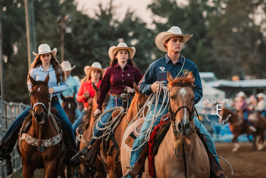 Cowboys and Cowgirls in opening