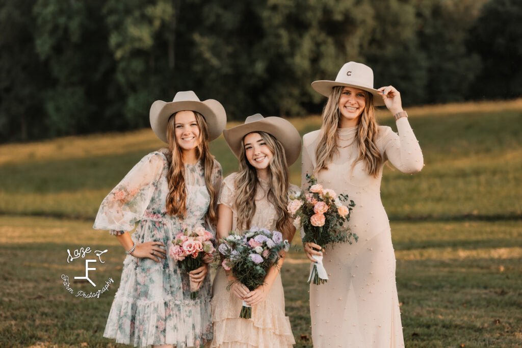 Emerald Hill crew in cowboy hats