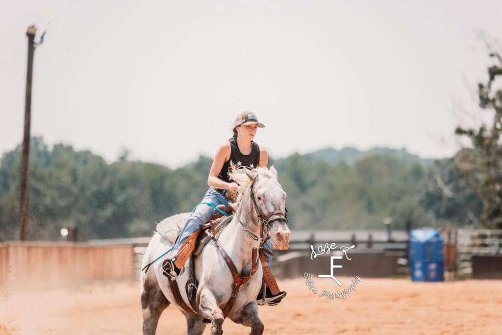 girl on appaloosa