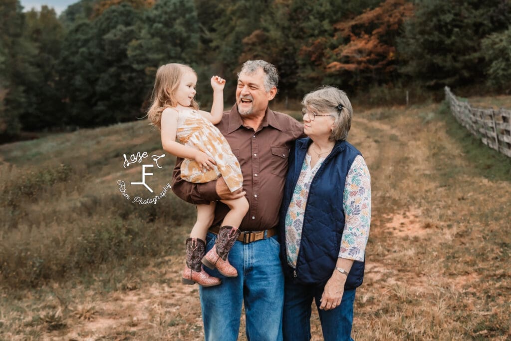 Jeannie and Danny holding Lyza