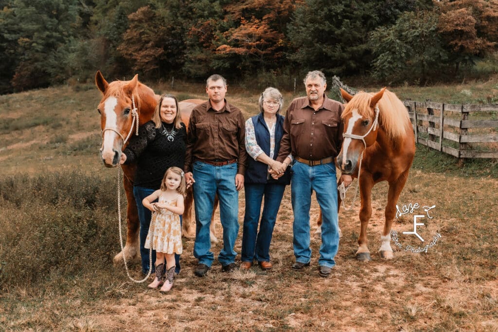 Loudermilk family with Gus and Dolly