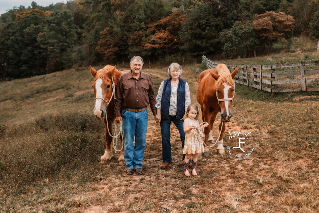 Jeannie and Danny with Lyza, Gus and Dolly