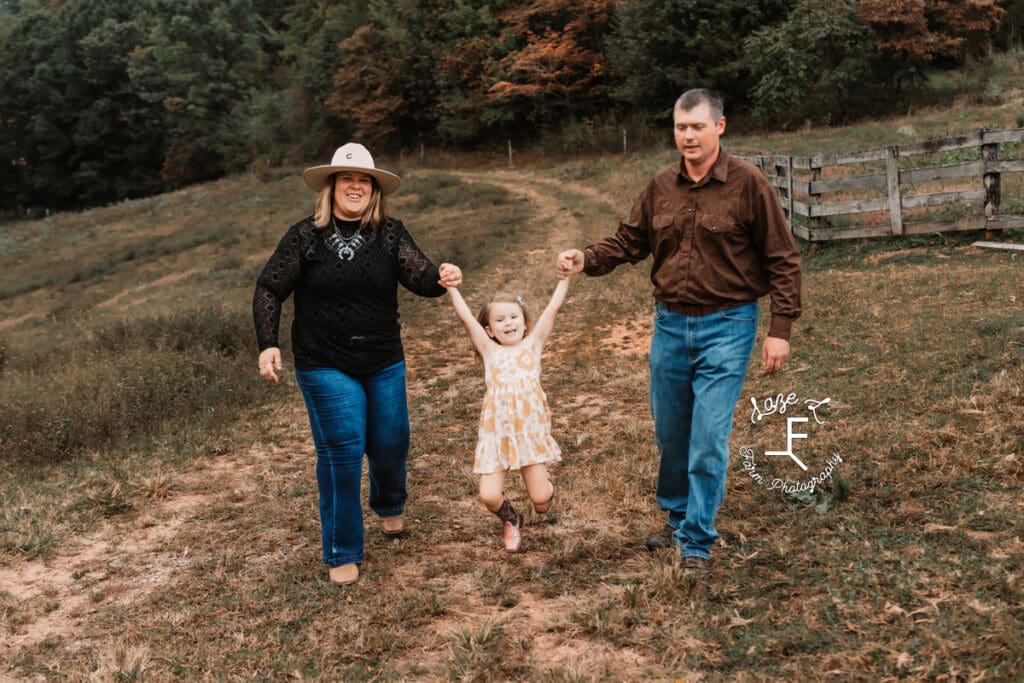 Sarah Chris and Lyza walking