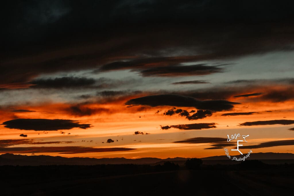 Pryor Mountain sunset