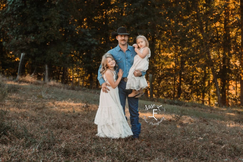 dad and girls