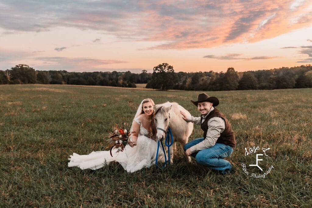 Morgan and Tanner with pony