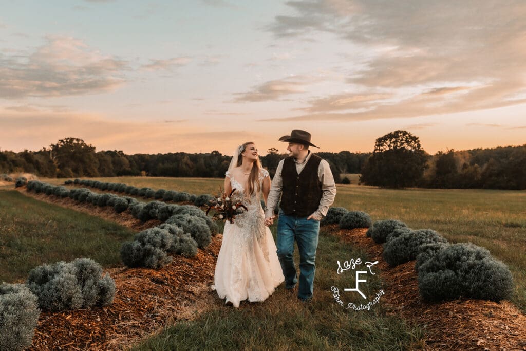 Morgan and Tanner walking toward camera