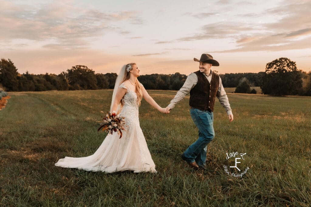 Morgan and Tanner walking