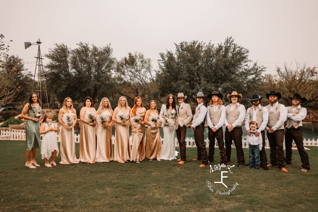 TX Wedding bridal party