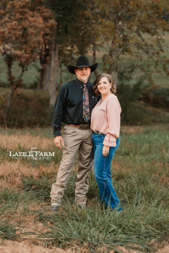 couple in a field
