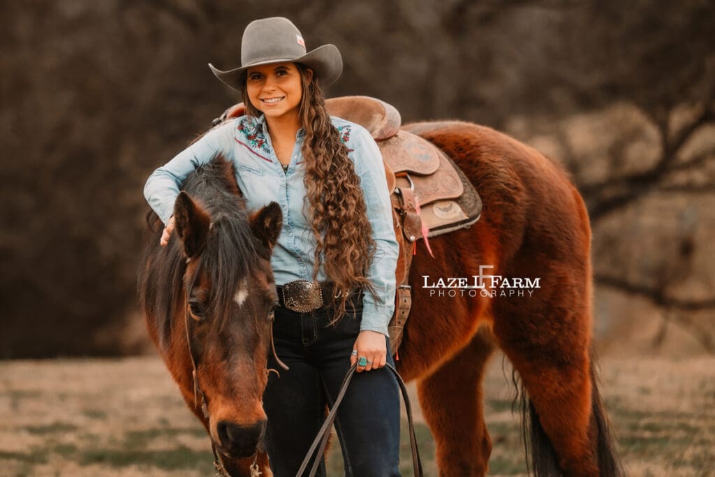 cowgirl with her horse