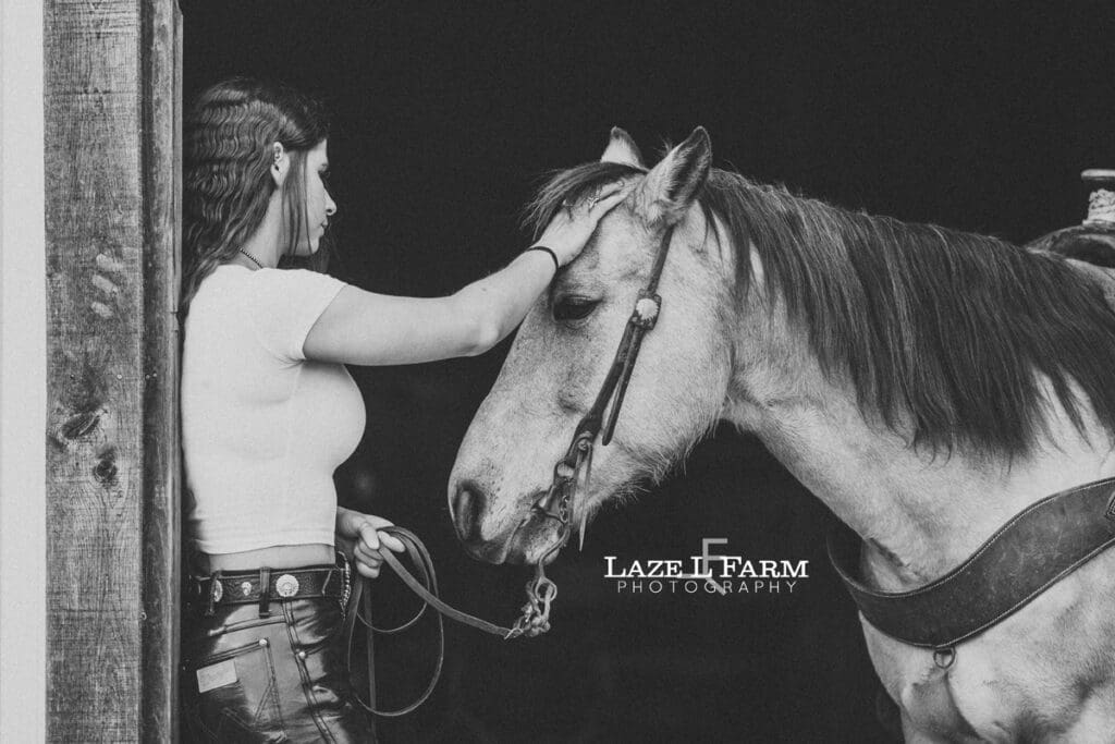 cowgirl with her horse