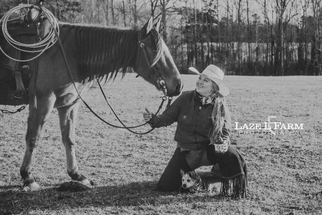 cowgirl with her horse