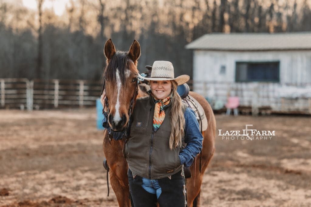 cowgirl with her horse