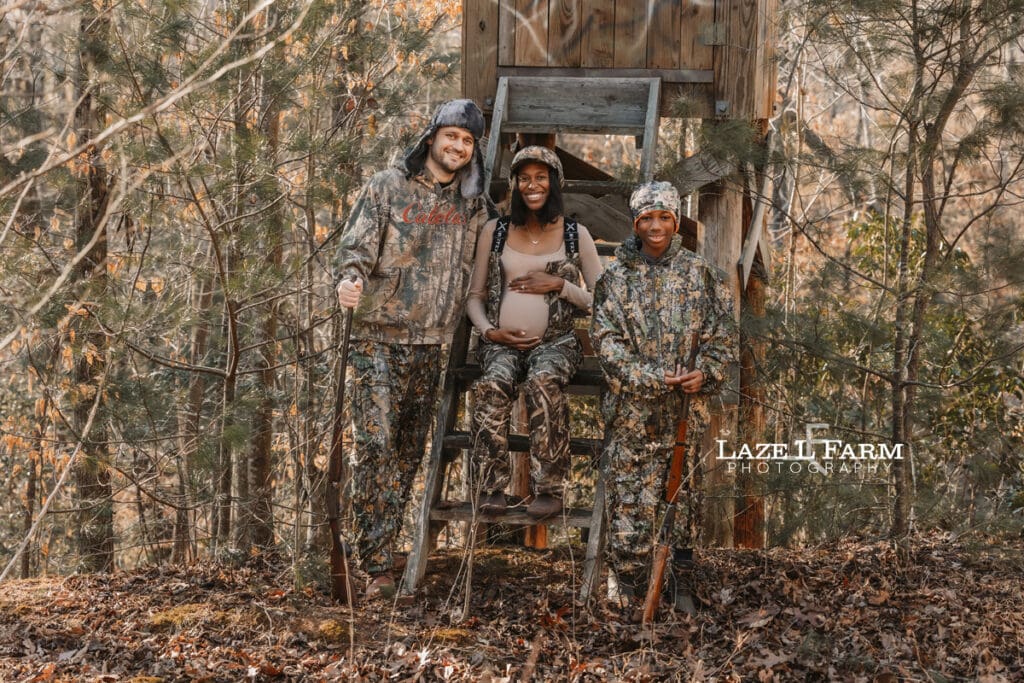 hunting maternity session