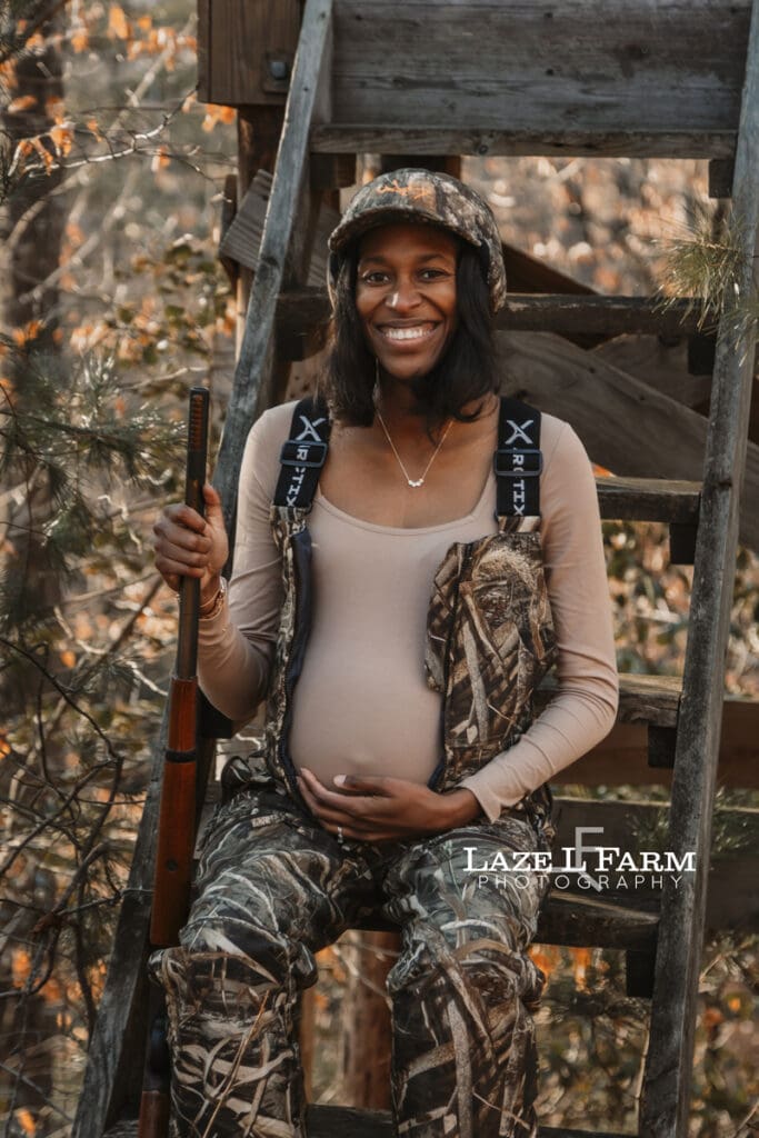 camo maternity session