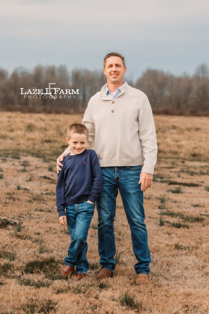 dad and son