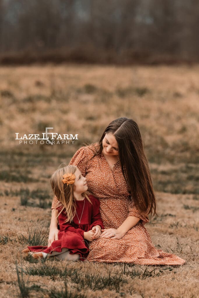 mom with daughter