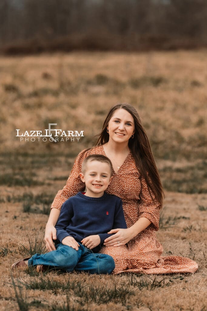 mom with son