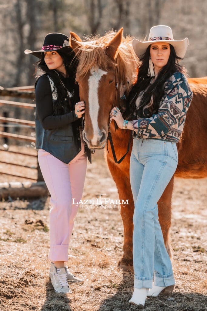 cowgirls with horses