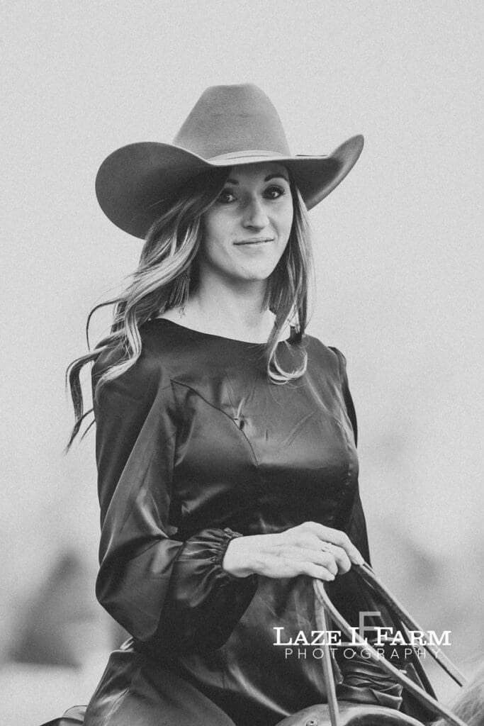 cowgirl on her horse