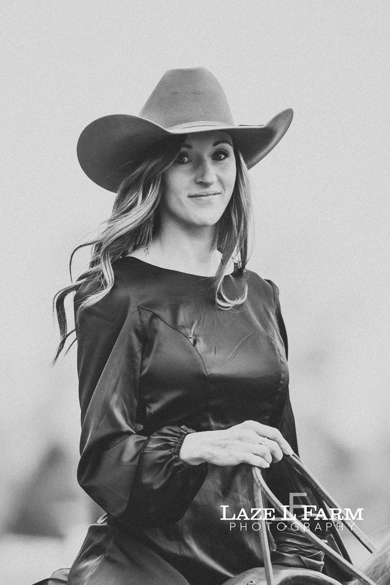 cowgirl on her horse