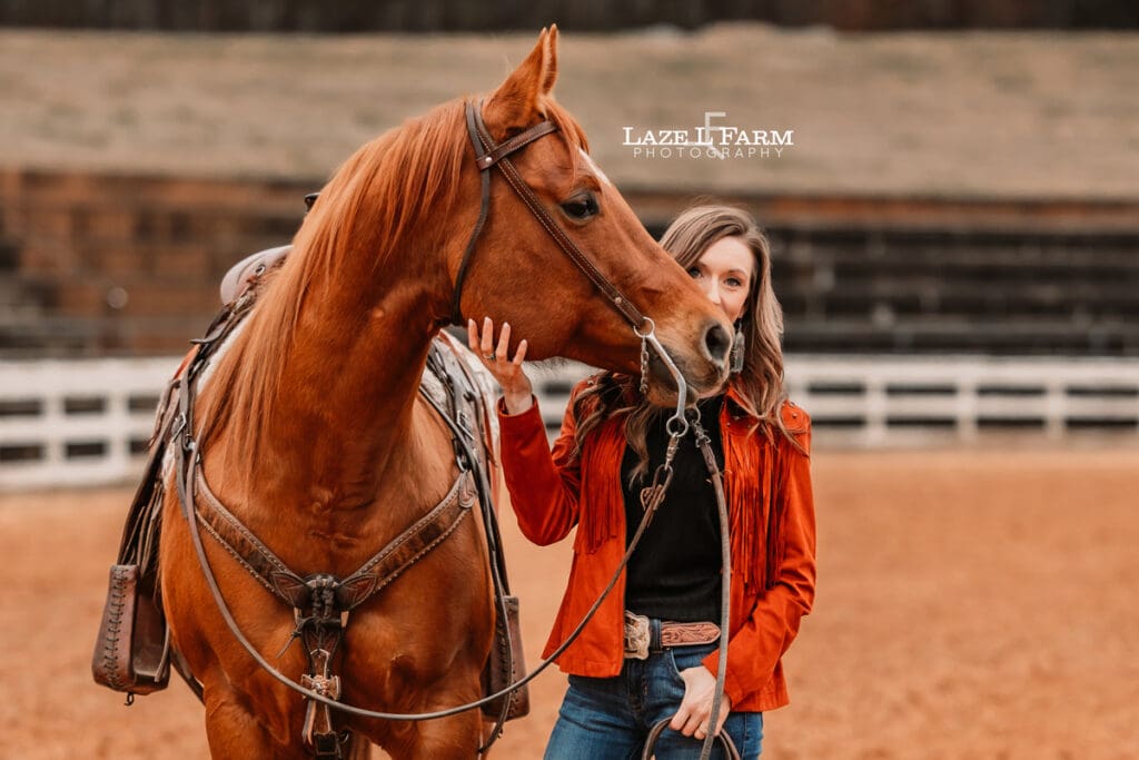 cowgirl with her horse