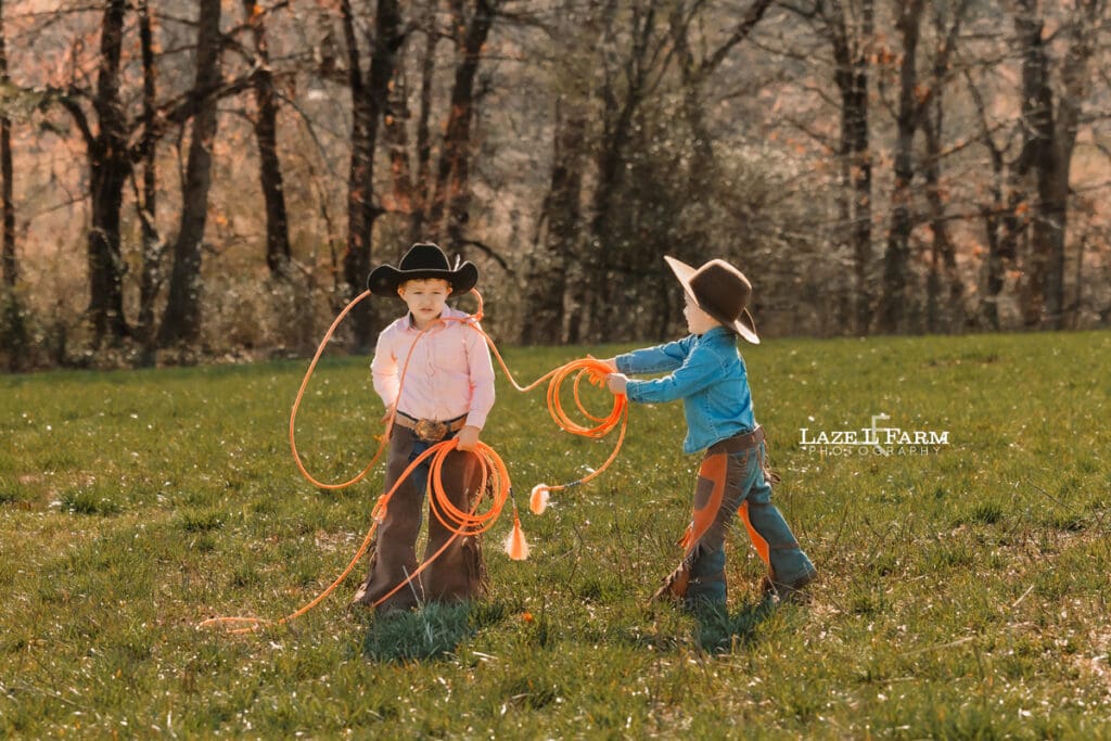 little cowboys roping