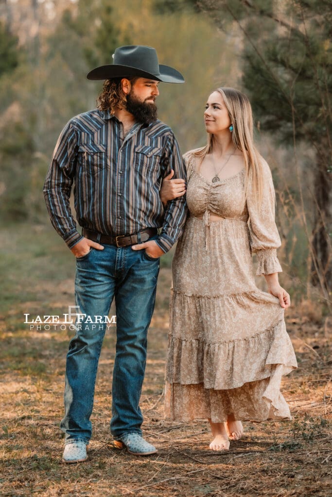 couple standing side by side