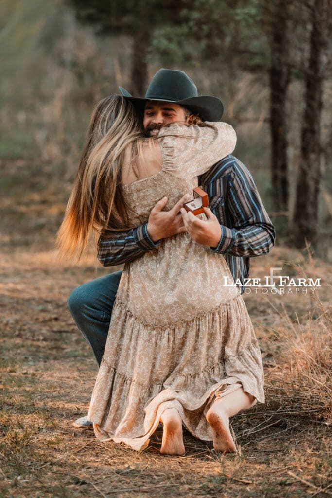 couple getting engaged