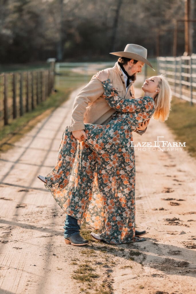 couple dancing and dipping