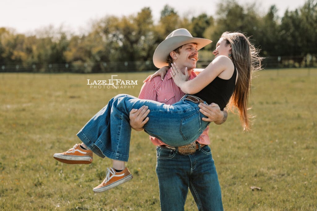 western couple holding hands