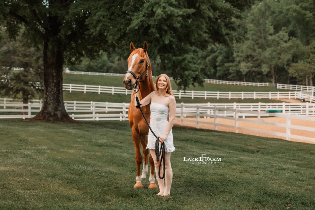 girl with her horse