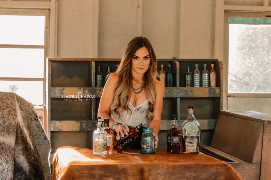 girl in a bar