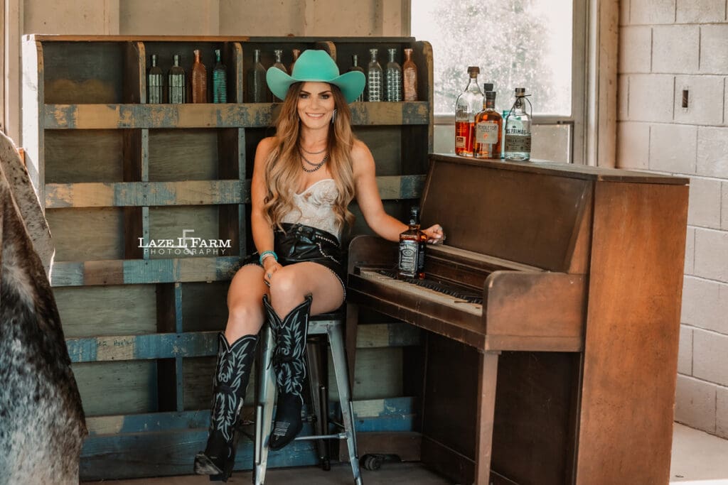 girl sitting at the bar