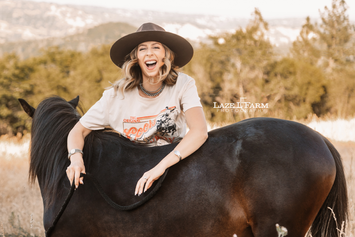 cowgirl with her horse