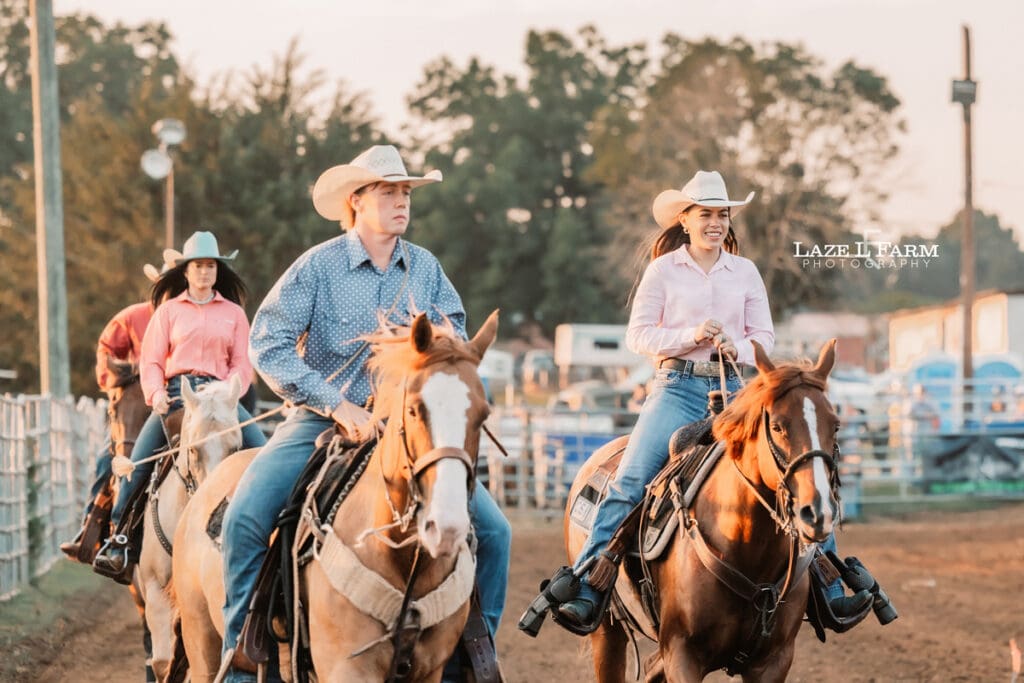 Grand Entry at the Cleveland Rodeo while Laze L Farm Photography takes pictures