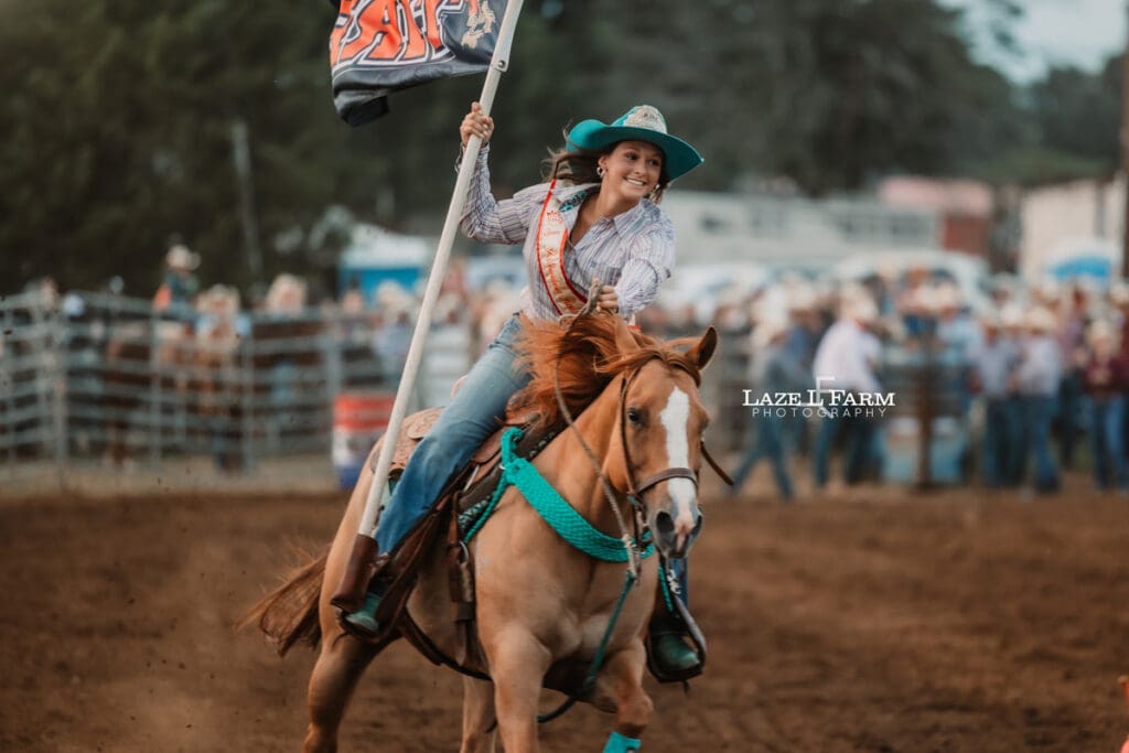 Opening ceremonies at the Cleveland Rodeo with pictures by Laze L Farm Photography