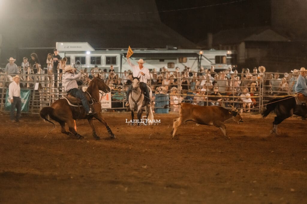Team Roping at the Cleveland Rodeo with pictures by Laze L Farm Photography
