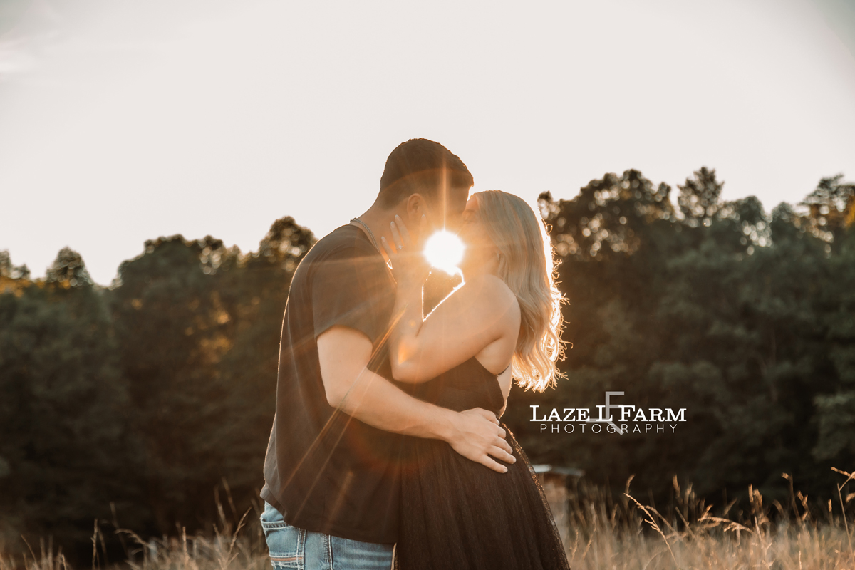 Summer time engagement session on the farm with Laze L Farm Photography
