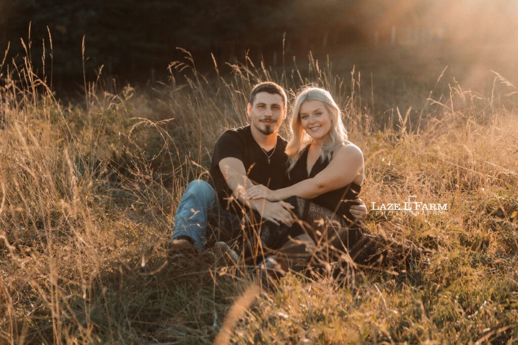 Summer time engagement session on the farm with Laze L Farm Photography